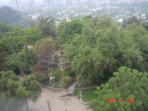 view from cable car
