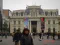 post office in plaza in santiago
