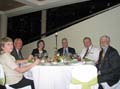 banquet table of people