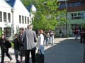 jandv outside of auditorium